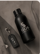 Black bottle product packaging