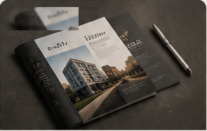 Crestline Real Estate brochure design